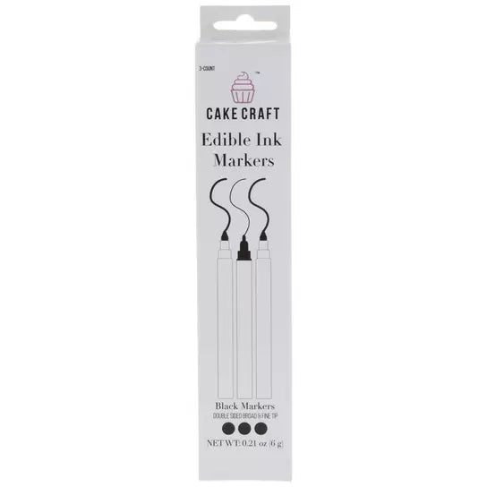 Edible Ink Markers Black Cake Craft