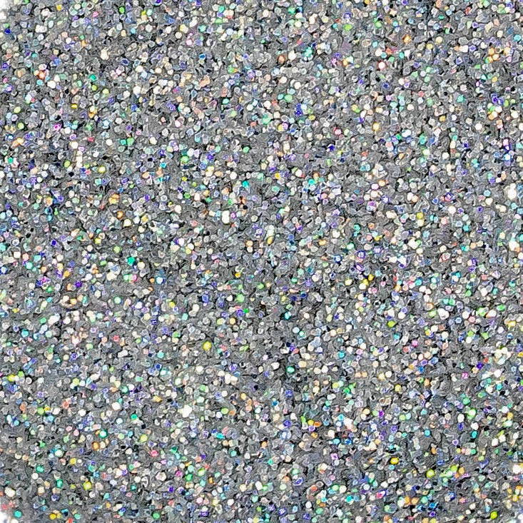 Glitter Silver Hologram