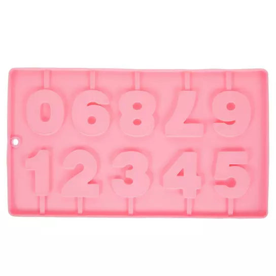 Number Lollipop Candy Mold