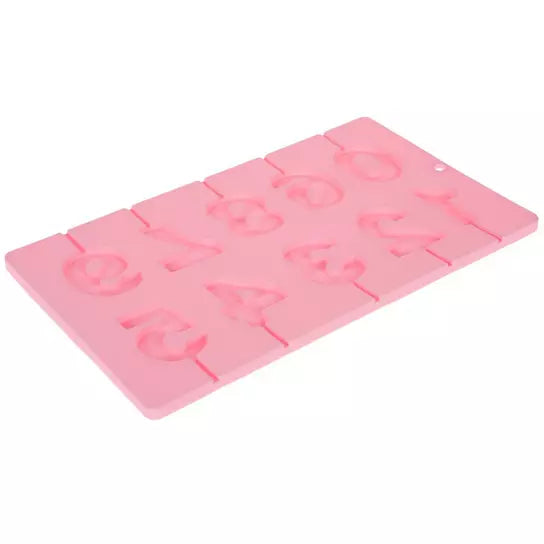 Number Lollipop Candy Mold