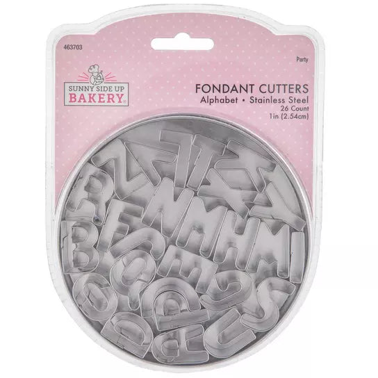 Stainless Steel Alphabet Fondant Cutters