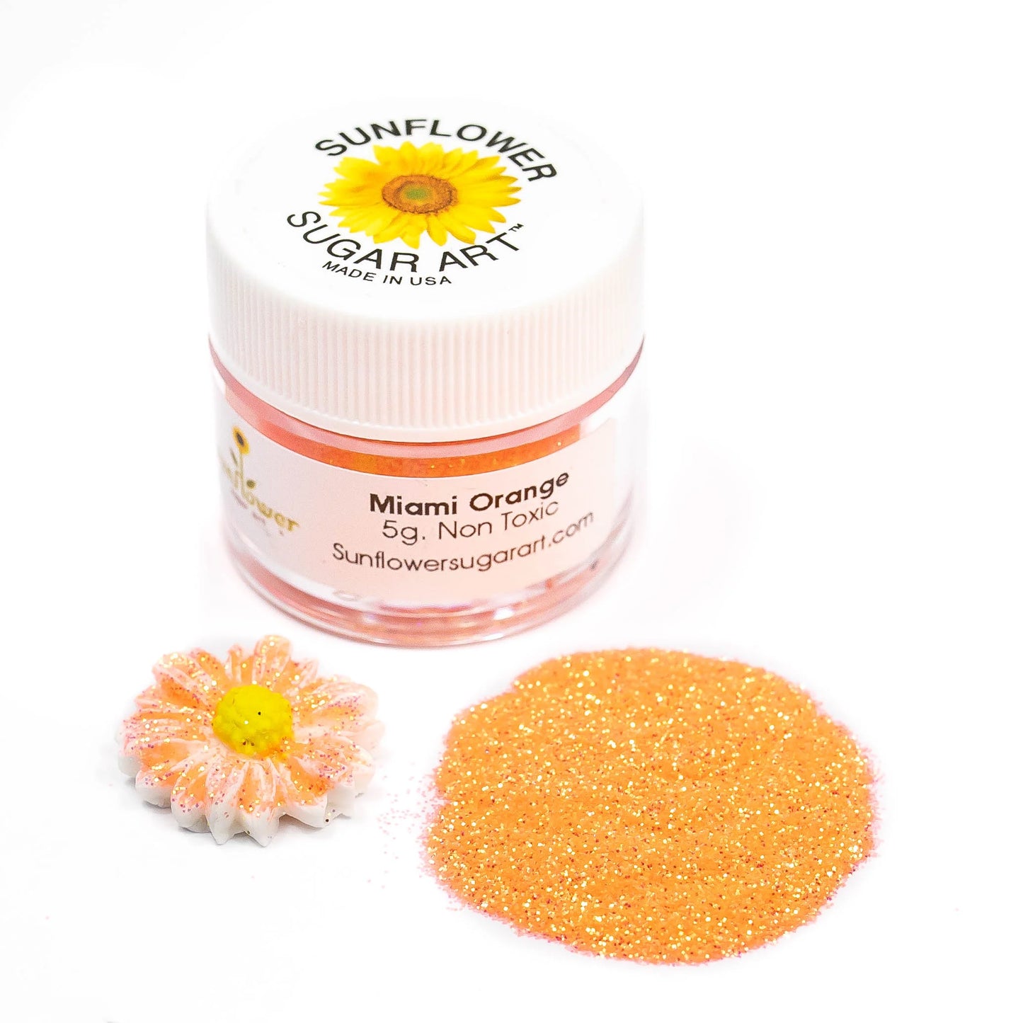 Glitter Miami Orange